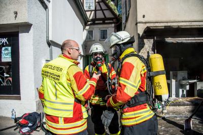Kornwestheim: Brand eines Haushaltsgeraeteladens